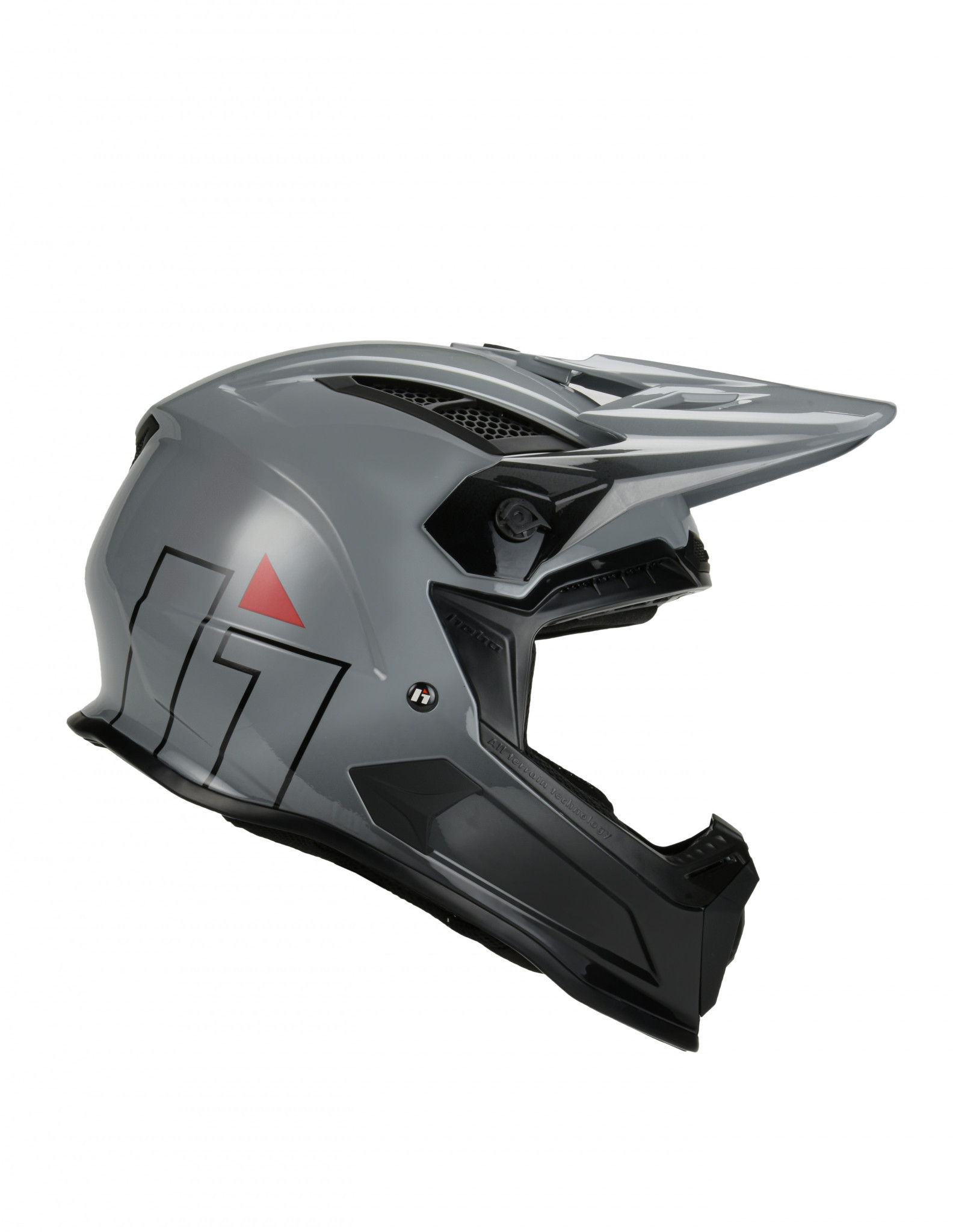 קסדת HEBO שטח HMX-P01 BRAIN צבע אפור